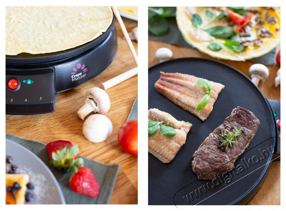 Rohnson R-201 Crepe Master Konyhai term&eacute;kek - Konyhai kisg&eacute;p (s&uuml;t&eacute;s / főz&eacute;s / hűt&eacute;s / &eacute;telk&eacute;sz&iacute;t&eacute;s) - S&uuml;tem&eacute;ny / palacsinta k&eacute;sz&iacute;tő g&eacute;p - 521275