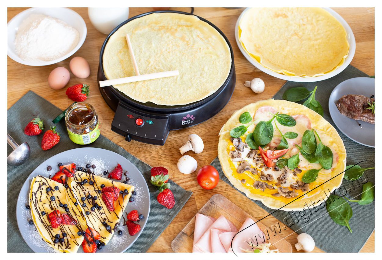 Rohnson R-201 Crepe Master Konyhai term&eacute;kek - Konyhai kisg&eacute;p (s&uuml;t&eacute;s / főz&eacute;s / hűt&eacute;s / &eacute;telk&eacute;sz&iacute;t&eacute;s) - S&uuml;tem&eacute;ny / palacsinta k&eacute;sz&iacute;tő g&eacute;p - 521275