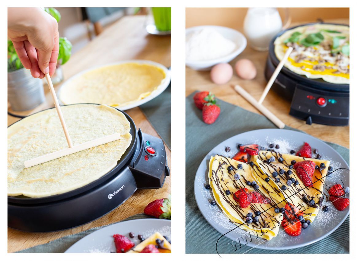 Rohnson R-201 Crepe Master Konyhai term&eacute;kek - Konyhai kisg&eacute;p (s&uuml;t&eacute;s / főz&eacute;s / hűt&eacute;s / &eacute;telk&eacute;sz&iacute;t&eacute;s) - S&uuml;tem&eacute;ny / palacsinta k&eacute;sz&iacute;tő g&eacute;p - 521275