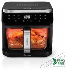 Rohnson R-2890 Glass & Steel HealthFry &ndash; 5,5 l Konyhai term&eacute;kek - Konyhai kisg&eacute;p (s&uuml;t&eacute;s / főz&eacute;s / hűt&eacute;s / &eacute;telk&eacute;sz&iacute;t&eacute;s) - L&eacute;gkever&eacute;ses főzőg&eacute;p / elektromos kukta / multifunkci&oacute;s s&uuml;tő - 521266