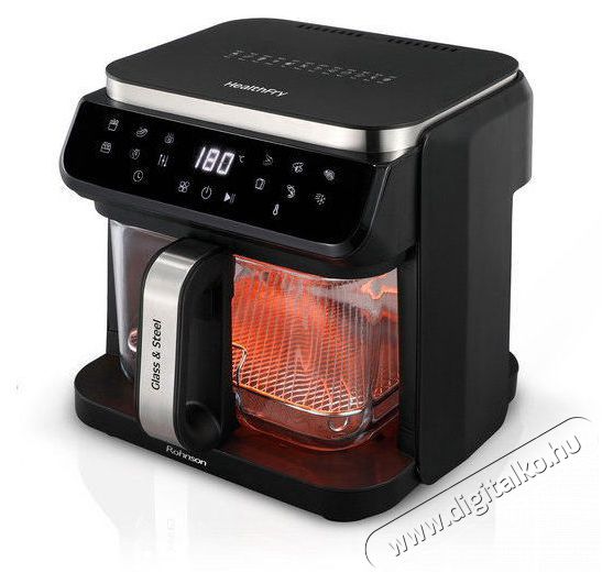 Rohnson R-2890 Glass & Steel HealthFry &ndash; 5,5 l Konyhai term&eacute;kek - Konyhai kisg&eacute;p (s&uuml;t&eacute;s / főz&eacute;s / hűt&eacute;s / &eacute;telk&eacute;sz&iacute;t&eacute;s) - L&eacute;gkever&eacute;ses főzőg&eacute;p / elektromos kukta / multifunkci&oacute;s s&uuml;tő - 521266