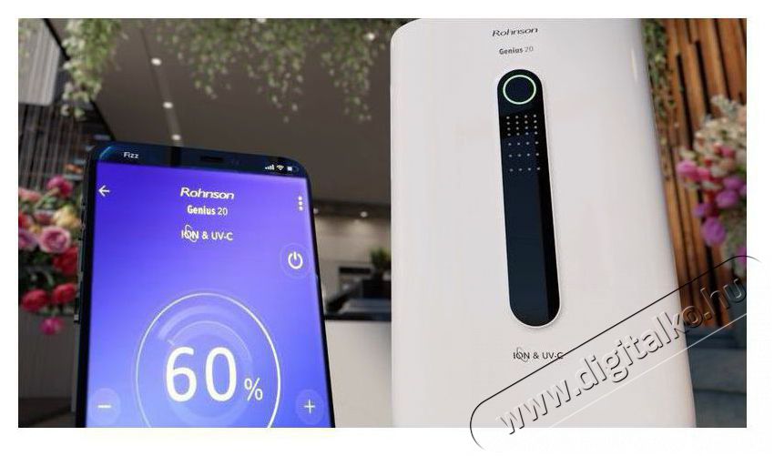Rohnson R-9920 Genius 20 Wi-Fi ION & UV-C P&aacute;ramentes&iacute;tő Sz&eacute;ps&eacute;g&aacute;pol&aacute;s / Eg&eacute;szs&eacute;g - L&eacute;gtiszt&iacute;t&oacute; / p&aacute;r&aacute;s&iacute;t&oacute; / p&aacute;r&aacute;tlan&iacute;t&oacute; - P&aacute;ramentes&iacute;tő - 525832