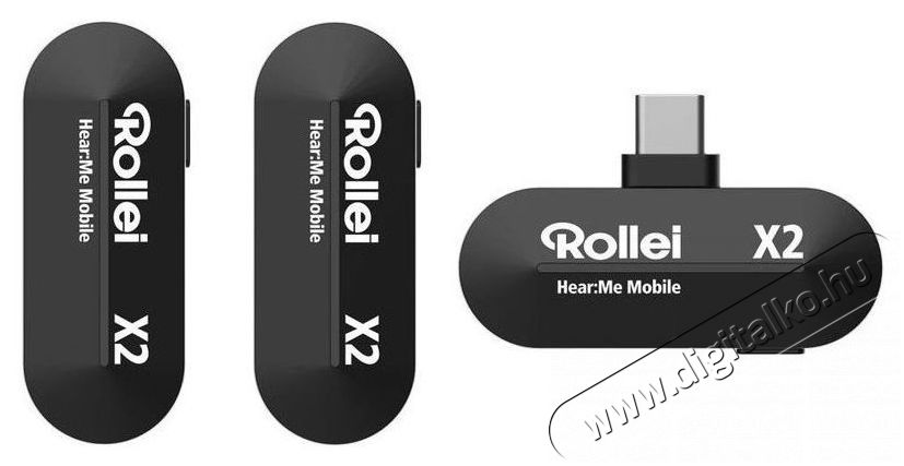 Rollei Hear Me Mobile X2 Fot&oacute;-Vide&oacute; kieg&eacute;sz&iacute;tők - Mikrofon - Cs&iacute;ptetős, fej &eacute;s kitűző mikrofon - 525834
