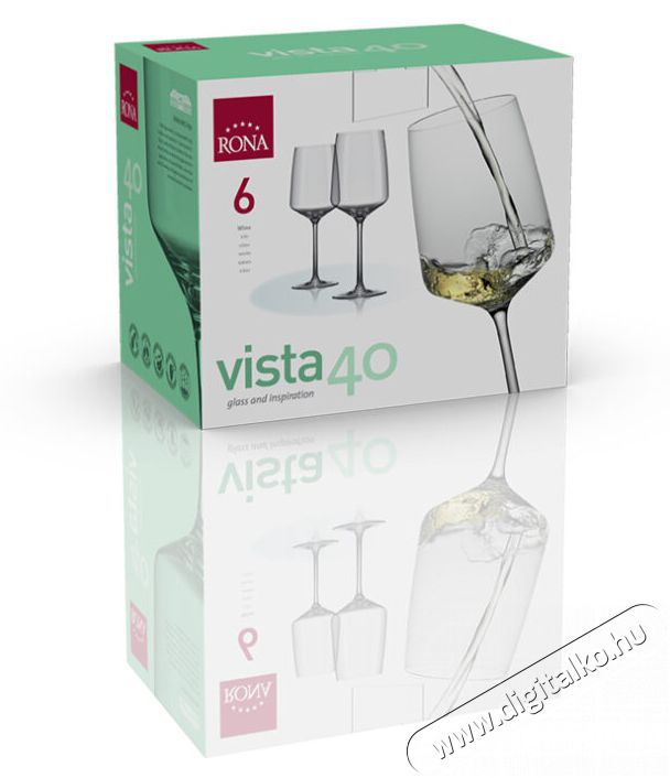 RONA borospoharak 400 ml VISTA 6 db Konyhai term&eacute;kek - Konyhai eszk&ouml;z - K&eacute;szlet / szett - 525844