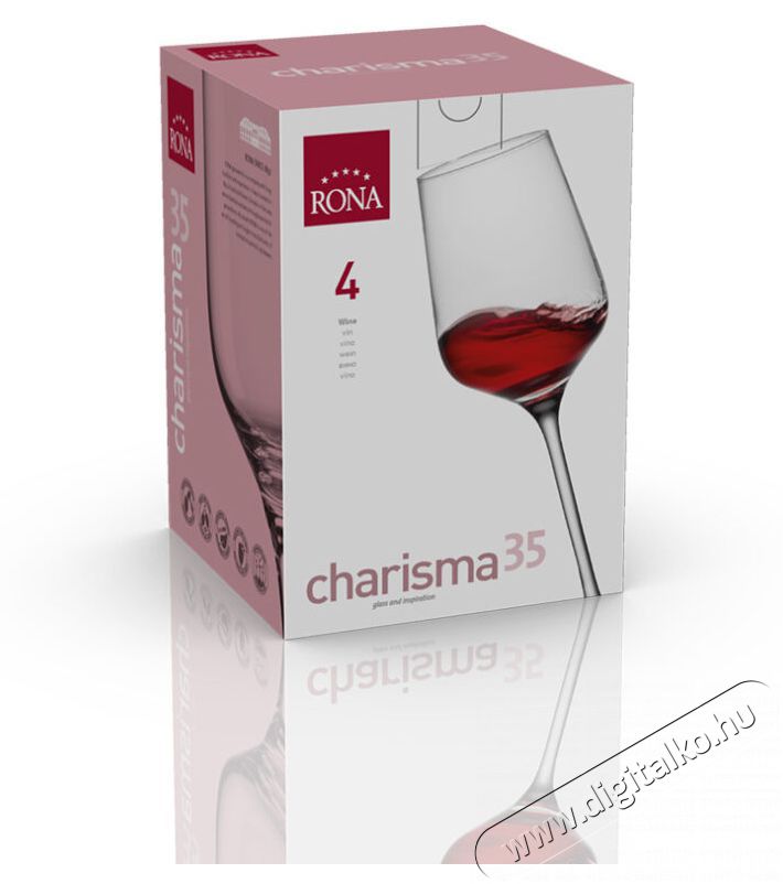 RONA Borospoharak univ. 350 ml CHARISMA 4 db Konyhai term&eacute;kek - Konyhai eszk&ouml;z - K&eacute;szlet / szett - 525856