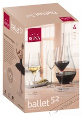 RONA Feh&eacute;rboros poharak 4 db 520 ml BALLET Konyhai term&eacute;kek - Konyhai eszk&ouml;z - K&eacute;szlet / szett - 525861