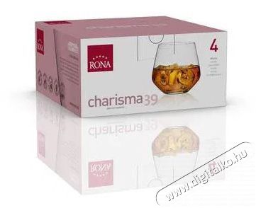 RONA Whiskys poh&aacute;r 4 db 390 ml CHARISMA Konyhai term&eacute;kek - Konyhai eszk&ouml;z - K&eacute;szlet / szett - 525889