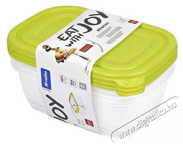 Rotho &eacute;telt&aacute;rol&oacute; k&eacute;szlet SUNSHINE 3x 1 L Konyhai term&eacute;kek - Ed&eacute;ny - &Eacute;telt&aacute;rol&oacute; - 521285