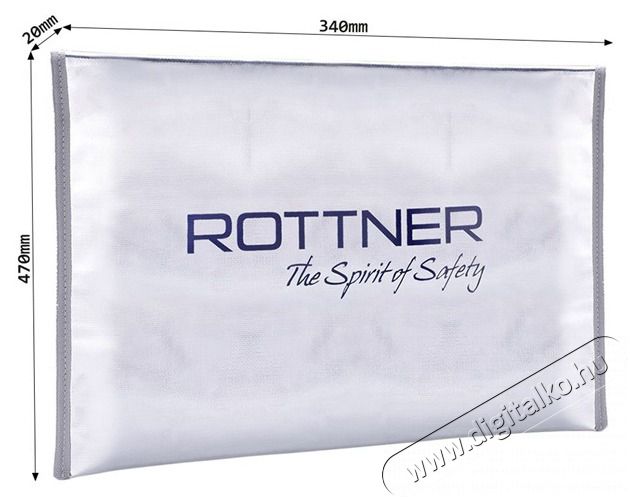 Rottner Fire Proof Bag Din A3 Tűz&aacute;ll&oacute; t&aacute;ska Iroda &eacute;s sz&aacute;m&iacute;t&aacute;stechnika - Egy&eacute;b sz&aacute;m&iacute;t&aacute;stechnikai term&eacute;k - 395885