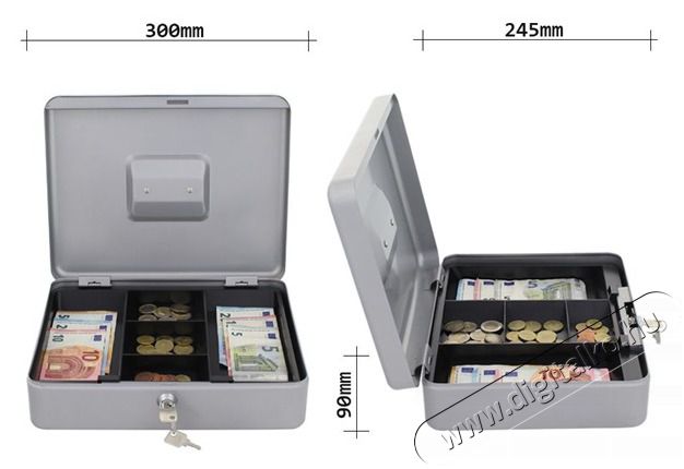 Rottner HomeStar Cash4 Ez&uuml;st p&eacute;nzkazetta Iroda &eacute;s sz&aacute;m&iacute;t&aacute;stechnika - Egy&eacute;b sz&aacute;m&iacute;t&aacute;stechnikai term&eacute;k - 395884