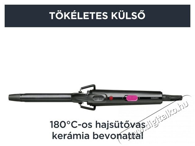 Rowenta CF2133F0 16mm-es fekete-pink hajs&uuml;tővas Sz&eacute;ps&eacute;g&aacute;pol&aacute;s / Eg&eacute;szs&eacute;g - Haj&aacute;pol&aacute;s - Hajs&uuml;tővas / g&ouml;nd&ouml;r&iacute;tő - 432773