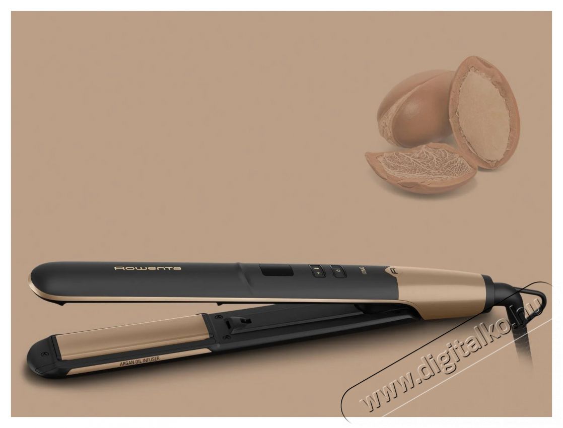 Rowenta SF4630F0 Liss&Curl Argan oil Hajform&aacute;z&oacute;, ker&aacute;mia bevonat, Fekete/Arany Sz&eacute;ps&eacute;g&aacute;pol&aacute;s / Eg&eacute;szs&eacute;g - Haj&aacute;pol&aacute;s - Hajvasal&oacute; / egyenes&iacute;tő - 495772