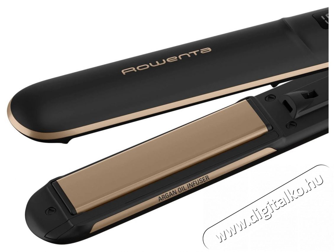 Rowenta SF4630F0 Liss&Curl Argan oil Hajform&aacute;z&oacute;, ker&aacute;mia bevonat, Fekete/Arany Sz&eacute;ps&eacute;g&aacute;pol&aacute;s / Eg&eacute;szs&eacute;g - Haj&aacute;pol&aacute;s - Hajvasal&oacute; / egyenes&iacute;tő - 495772