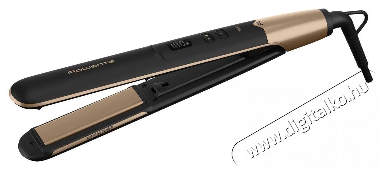 Rowenta SF4630F0 Liss&Curl Argan oil Hajform&aacute;z&oacute;, ker&aacute;mia bevonat, Fekete/Arany Sz&eacute;ps&eacute;g&aacute;pol&aacute;s / Eg&eacute;szs&eacute;g - Haj&aacute;pol&aacute;s - Hajvasal&oacute; / egyenes&iacute;tő - 495772