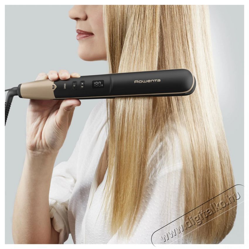 Rowenta SF4630F0 Liss&Curl Argan oil Hajform&aacute;z&oacute;, ker&aacute;mia bevonat, Fekete/Arany Sz&eacute;ps&eacute;g&aacute;pol&aacute;s / Eg&eacute;szs&eacute;g - Haj&aacute;pol&aacute;s - Hajvasal&oacute; / egyenes&iacute;tő - 495772