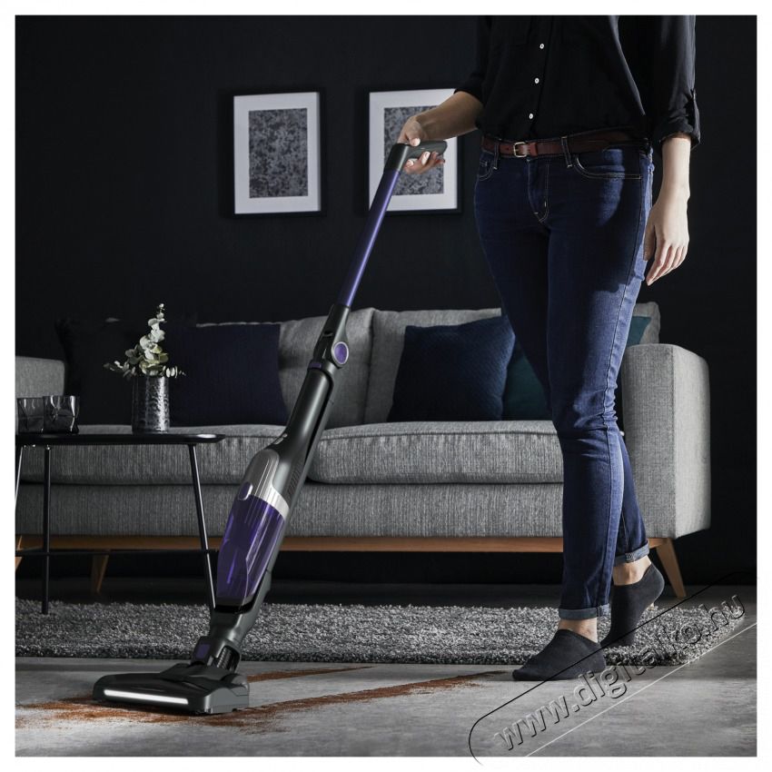 Rowenta RH1238WO X-Trem Compact 2 az 1 -ben Allergy vezet&eacute;k n&eacute;lk&uuml;li porsz&iacute;v&oacute;, 145W, Flex technol&oacute;gia k&eacute;t poz&iacute;ci&oacute;ban, 40 perc auton&oacute;mia, 4 &oacute;ra t&ouml;lt&eacute;si idő, LED megvil&aacute;g&iacute;t&aacute;s&uacute; sz&iacute;v&oacute;fej, 0.4 l portart&aacute;ly, Lila/Fekete H&aacute;ztart&aacute;s / Otthon / K&uuml;lt&eacute;r - Porsz&iacute;v&oacute; / takar&iacute;t&oacute;g&eacute;p - K&eacute;zi / &aacute;ll&oacute; porsz&iacute;v&oacute; - 495952