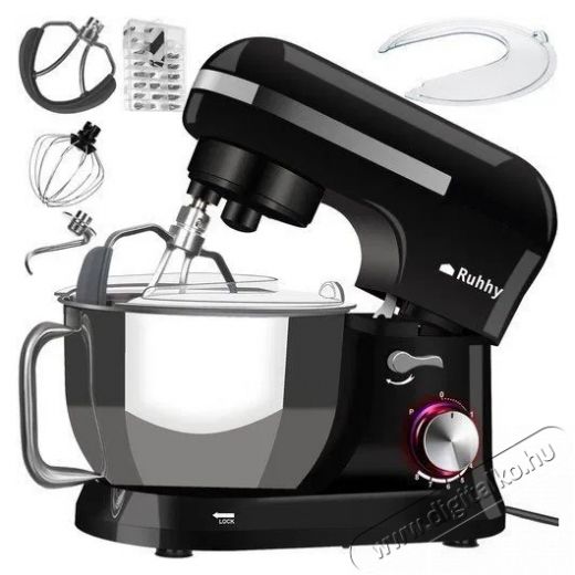 Ruhhy 16746 - 4,5 l, 1700 W, fekete Konyhai term&eacute;kek - Konyhai kisg&eacute;p (elők&eacute;sz&iacute;t&eacute;s / feldolgoz&aacute;s) - Konyhai robotg&eacute;p - 511364