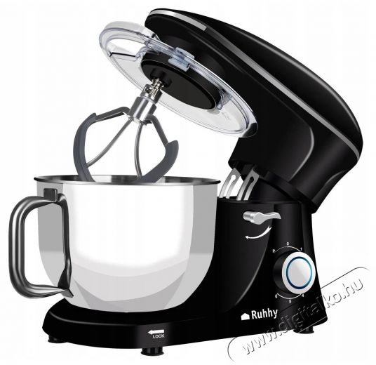 Ruhhy 16745 Konyhai robotg&eacute;p, 6,2 l, 2200 W, fekete Konyhai robotg&eacute;p Konyhai term&eacute;kek - Konyhai kisg&eacute;p (elők&eacute;sz&iacute;t&eacute;s / feldolgoz&aacute;s) - Konyhai robotg&eacute;p - 525899