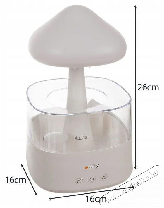 Ruhhy 24378 Multifunkci&oacute;s p&aacute;r&aacute;s&iacute;t&oacute;, gomba alak&uacute;, 10 W, 450 ml, feh&eacute;r Sz&eacute;ps&eacute;g&aacute;pol&aacute;s / Eg&eacute;szs&eacute;g - L&eacute;gtiszt&iacute;t&oacute; / p&aacute;r&aacute;s&iacute;t&oacute; / p&aacute;r&aacute;tlan&iacute;t&oacute; - P&aacute;r&aacute;s&iacute;t&oacute; - 525909