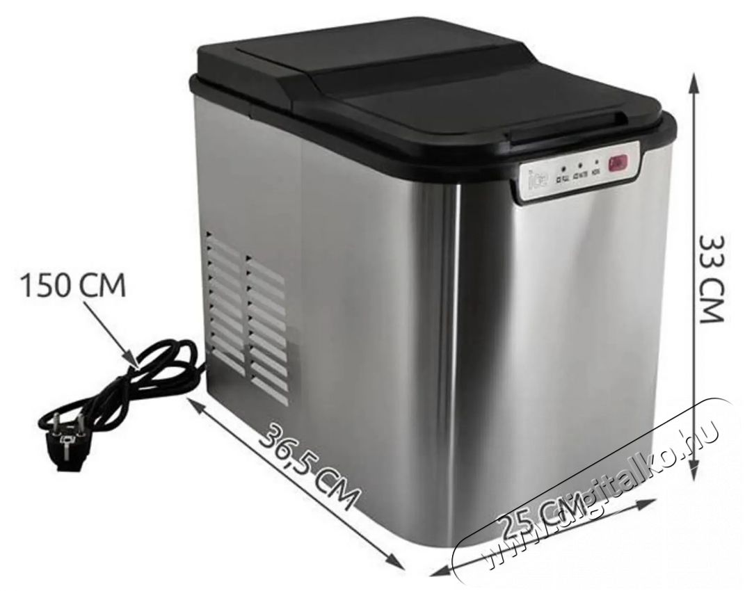 Ruhhy 5537 J&eacute;gk&eacute;sz&iacute;tő, 12 kg/24 h Konyhai term&eacute;kek - Konyhai kisg&eacute;p (s&uuml;t&eacute;s / főz&eacute;s / hűt&eacute;s / &eacute;telk&eacute;sz&iacute;t&eacute;s) - J&eacute;gkocka k&eacute;sz&iacute;tő g&eacute;p - 525897