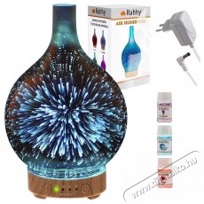 Ruhhy 22356 3D Aroma diff&uacute;zor, 7 LED Sz&eacute;ps&eacute;g&aacute;pol&aacute;s / Eg&eacute;szs&eacute;g - L&eacute;gtiszt&iacute;t&oacute; / p&aacute;r&aacute;s&iacute;t&oacute; / p&aacute;r&aacute;tlan&iacute;t&oacute; - Kieg&eacute;sz&iacute;tő - 529974