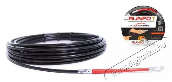 Runpotec 300300 RUNPO1 4mm/20m műanyag k&aacute;belbeh&uacute;z&oacute; H&aacute;ztart&aacute;s / Otthon / K&uuml;lt&eacute;r - Szersz&aacute;m - Kieg&eacute;sz&iacute;tő, tartoz&eacute;k - 395746