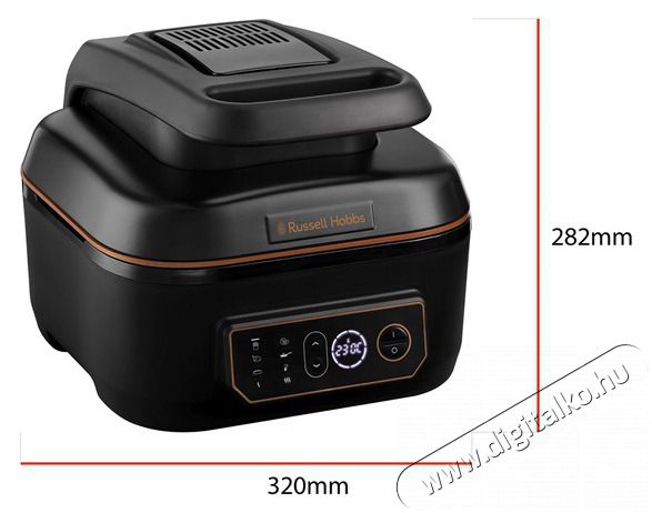 Russell Hobbs 26520-56/RH SatisFry Air&Grill multifunkci&oacute;s főző &eacute;s olajs&uuml;tő Konyhai term&eacute;kek - Konyhai kisg&eacute;p kieg&eacute;sz&iacute;tő - Multifunkci&oacute;s s&uuml;tő-főző kieg&eacute;sz&iacute;tő - 455762