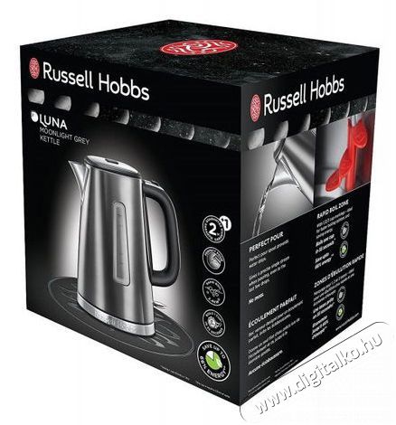 Russell Hobbs Luna Kettle 23210-70 - sz&uuml;rke Konyhai term&eacute;kek - V&iacute;zforral&oacute; / teafőző - 513188