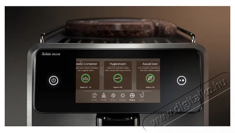 Saeco Xelsis Deluxe SM8782/30 eszpressz&oacute; k&aacute;v&eacute;g&eacute;p Konyhai term&eacute;kek - K&aacute;v&eacute;főző / k&aacute;v&eacute;&ouml;rlő / kieg&eacute;sz&iacute;tő - Pressz&oacute; k&aacute;v&eacute;főző - 534768