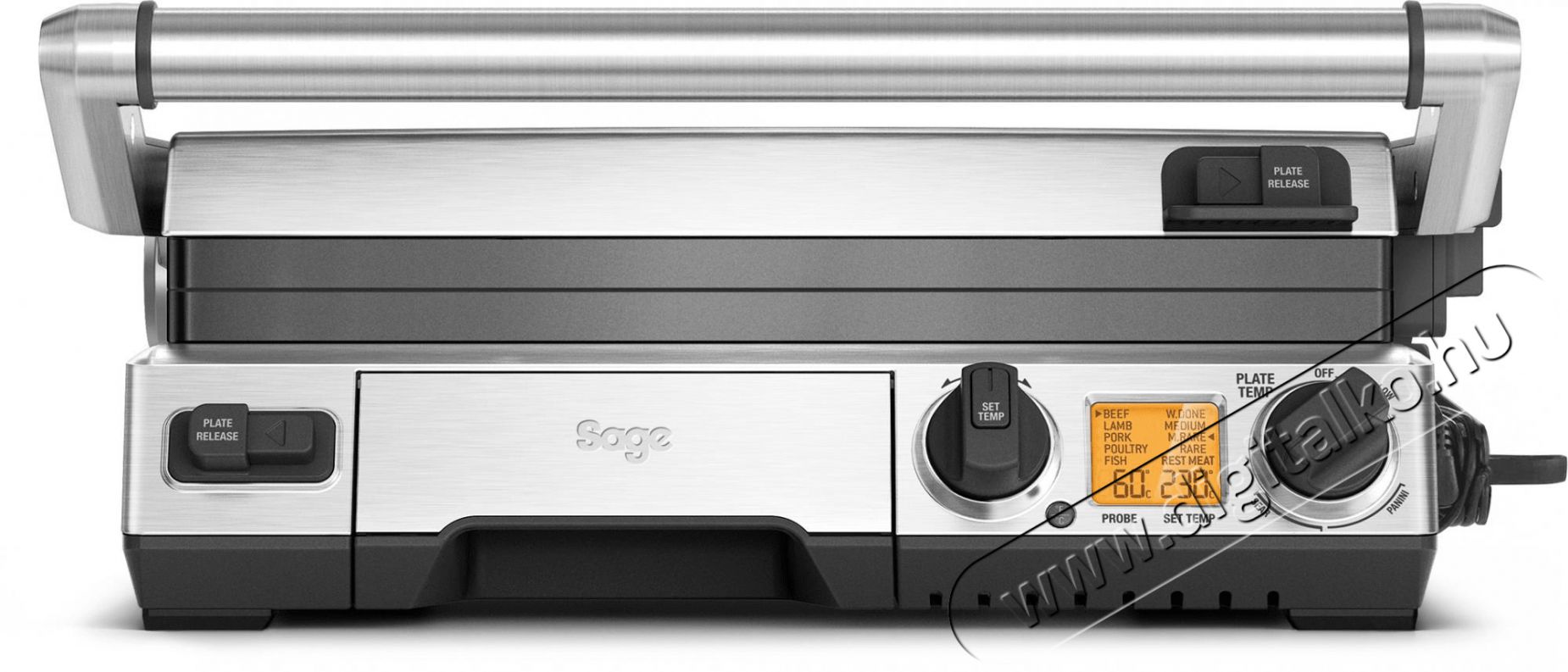 Sage BGR840 Kontakt grill Konyhai term&eacute;kek - Konyhai kisg&eacute;p (s&uuml;t&eacute;s / főz&eacute;s / hűt&eacute;s / &eacute;telk&eacute;sz&iacute;t&eacute;s) - Kontakt grill s&uuml;tő / s&uuml;tőlap - 345974