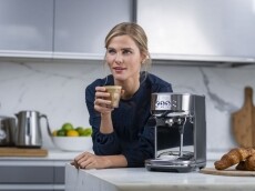 Sage SES500 BSS eszpressz&oacute; k&aacute;v&eacute;főző - inox Konyhai term&eacute;kek - K&aacute;v&eacute;főző / k&aacute;v&eacute;&ouml;rlő / kieg&eacute;sz&iacute;tő - Pressz&oacute; k&aacute;v&eacute;főző - 345938