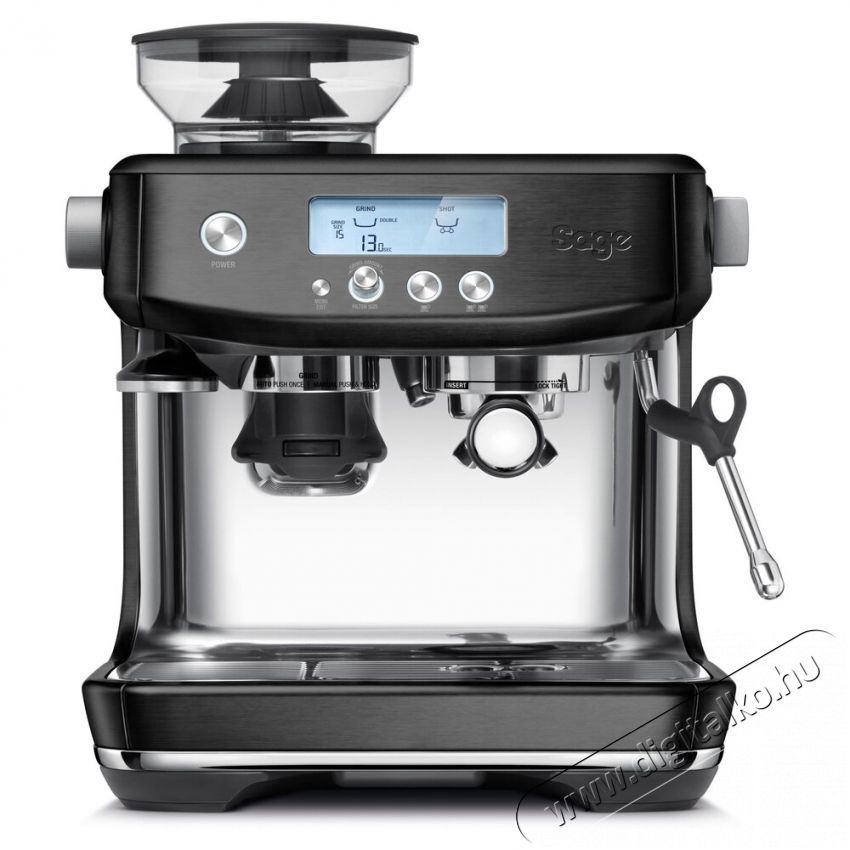 Sage SES878BST Espresso Black StainSteel k&aacute;v&eacute;főző Konyhai term&eacute;kek - K&aacute;v&eacute;főző / k&aacute;v&eacute;&ouml;rlő / kieg&eacute;sz&iacute;tő - Pressz&oacute; k&aacute;v&eacute;főző - 501015