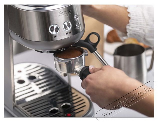 Sage SES450BSS inox espresso k&aacute;v&eacute;főző Konyhai term&eacute;kek - K&aacute;v&eacute;főző / k&aacute;v&eacute;&ouml;rlő / kieg&eacute;sz&iacute;tő - Pressz&oacute; k&aacute;v&eacute;főző - 502006