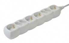 SAL Somogyi Home NV 18/WH hálózati elosztó Háztartás / Otthon / Kültér - Világítás / elektromosság - Hálózati elosztó / hosszabbító / adapter - 297150