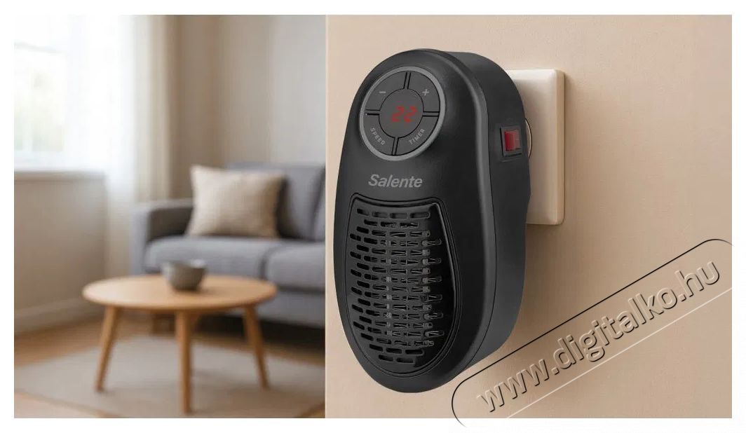 Salente HotHeat black H&aacute;ztart&aacute;s / Otthon / K&uuml;lt&eacute;r - Fűt&eacute;s - Fűtőventil&aacute;toros hősug&aacute;rz&oacute; - 529986