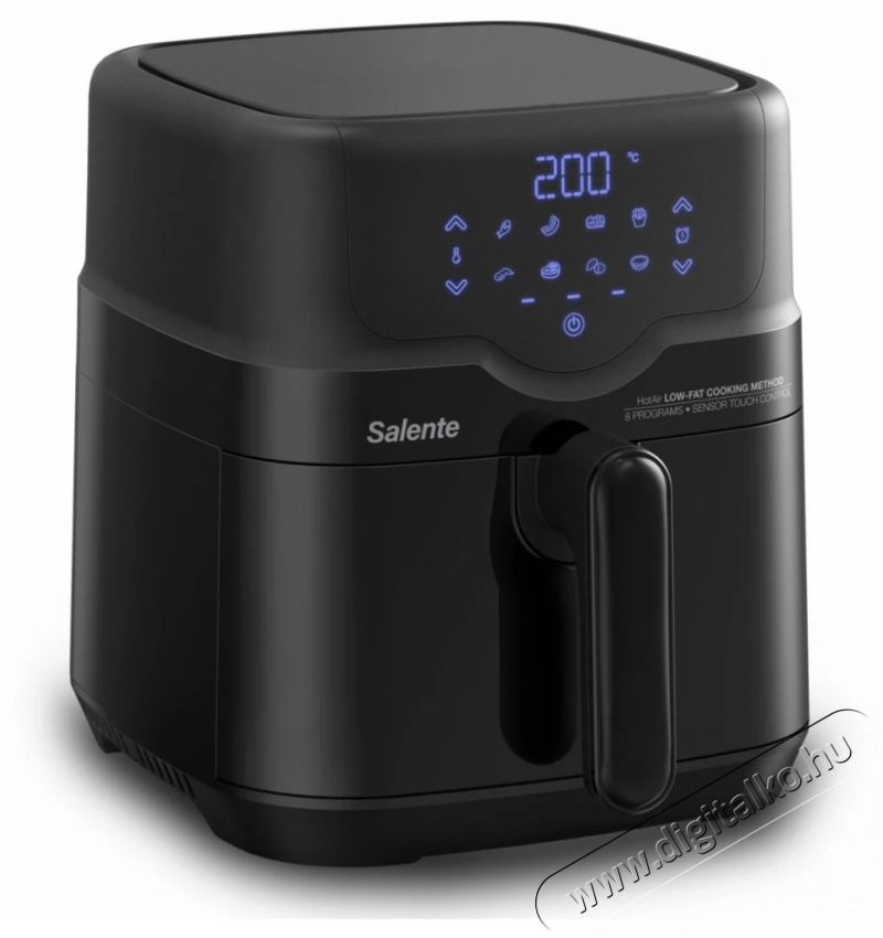 HotAir 2 az 1-ben 4,3 l, fekete airfryer