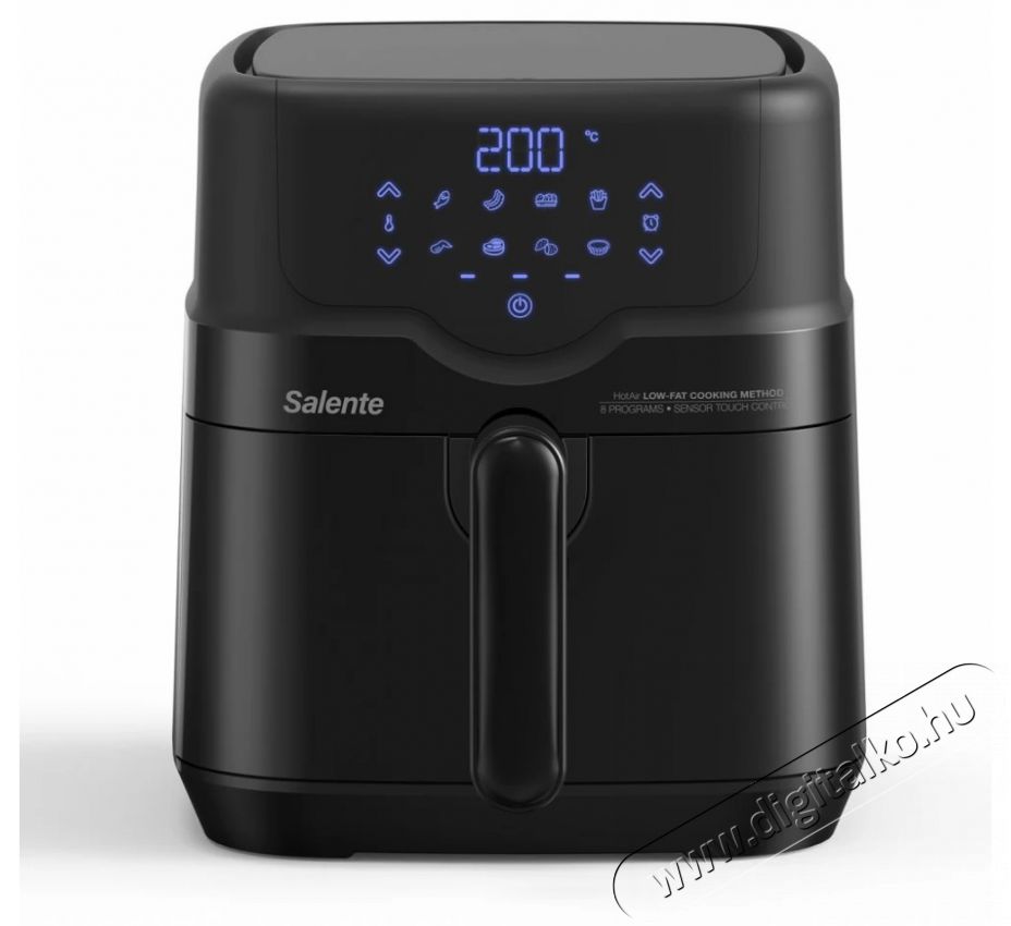 Salente HotAir 2 az 1-ben 4,3 l, fekete airfryer Konyhai term&eacute;kek - Konyhai kisg&eacute;p (s&uuml;t&eacute;s / főz&eacute;s / hűt&eacute;s / &eacute;telk&eacute;sz&iacute;t&eacute;s) - L&eacute;gkever&eacute;ses főzőg&eacute;p / elektromos kukta / multifunkci&oacute;s s&uuml;tő - 529985