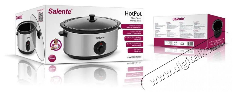 Salente PHS HotPot Konyhai term&eacute;kek - Konyhai kisg&eacute;p (s&uuml;t&eacute;s / főz&eacute;s / hűt&eacute;s / &eacute;telk&eacute;sz&iacute;t&eacute;s) - L&eacute;gkever&eacute;ses főzőg&eacute;p / elektromos kukta / multifunkci&oacute;s s&uuml;tő - 530681