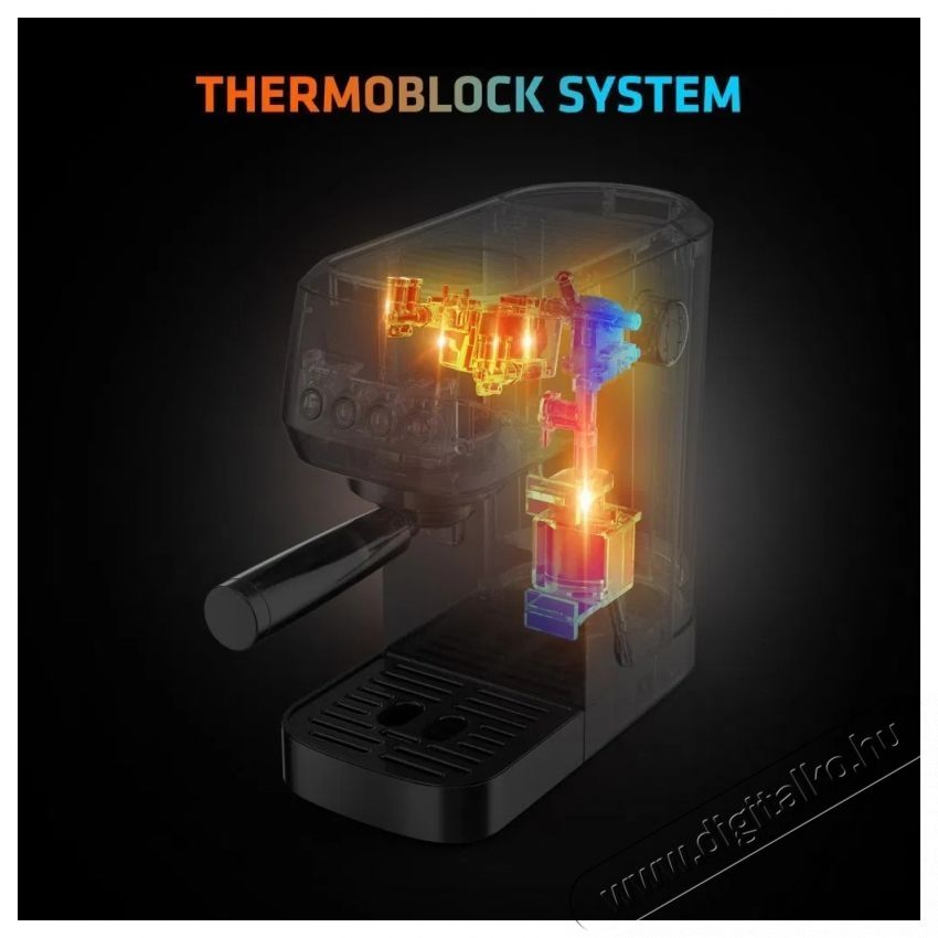 Salente Coffio karos k&aacute;v&eacute;főző- fekete-antracit Konyhai term&eacute;kek - K&aacute;v&eacute;főző / k&aacute;v&eacute;&ouml;rlő / kieg&eacute;sz&iacute;tő - Pressz&oacute; k&aacute;v&eacute;főző - 532860