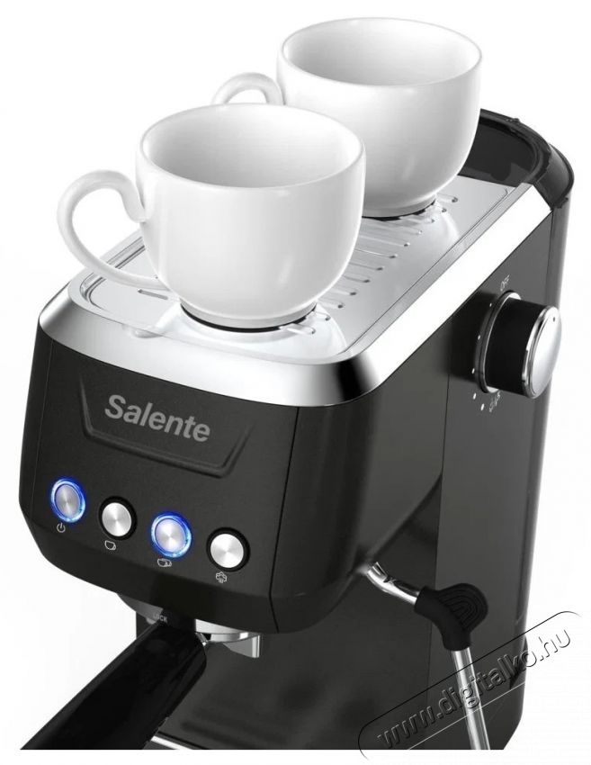 Salente Coffio karos k&aacute;v&eacute;főző- fekete-antracit Konyhai term&eacute;kek - K&aacute;v&eacute;főző / k&aacute;v&eacute;&ouml;rlő / kieg&eacute;sz&iacute;tő - Pressz&oacute; k&aacute;v&eacute;főző - 532860