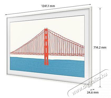 SAMSUNG VG-SCFA55WTBXC The Frame TV keret - modern feh&eacute;r Tv kieg&eacute;sz&iacute;tők - Fali tart&oacute; / konzol - Kieg&eacute;sz&iacute;tő / adapter - 378082