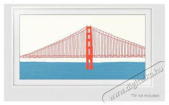 SAMSUNG VG-SCFA55WTBXC The Frame TV keret - modern feh&eacute;r Tv kieg&eacute;sz&iacute;tők - Fali tart&oacute; / konzol - Kieg&eacute;sz&iacute;tő / adapter - 378082