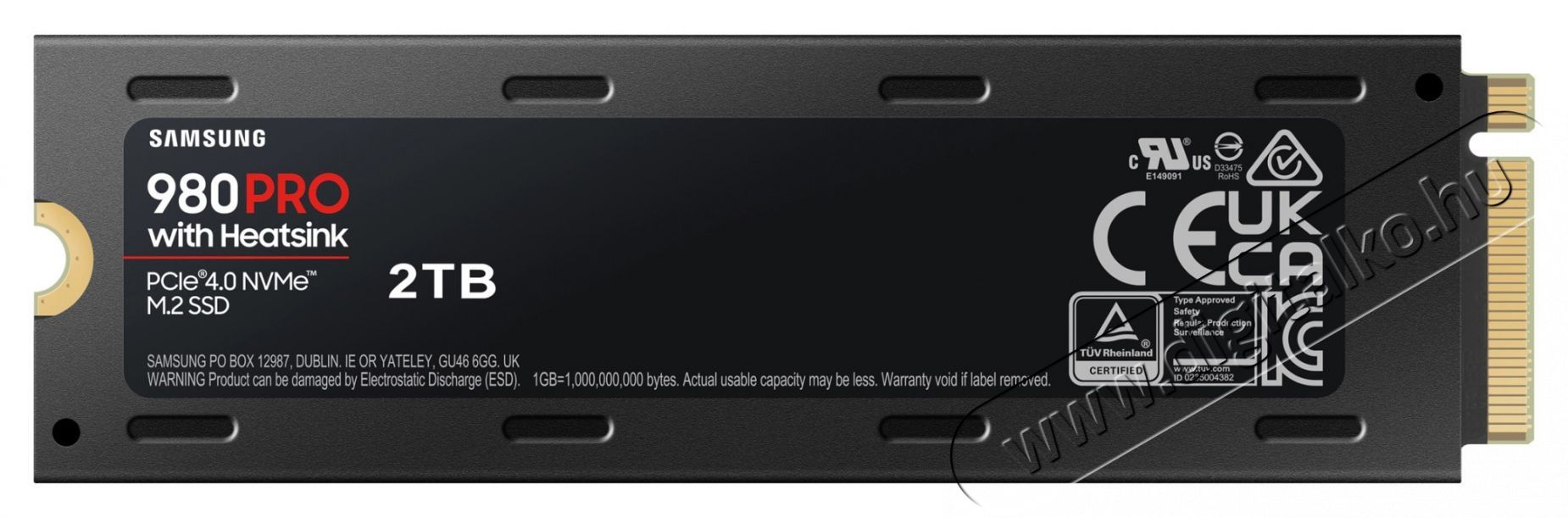 SAMSUNG 2000GB NVMe 1.3c M.2 2280 980 PRO Heat-Sink SSD Iroda &eacute;s sz&aacute;m&iacute;t&aacute;stechnika - Notebook kieg&eacute;sz&iacute;tő - SSD be&eacute;p&iacute;tő keret - 431135
