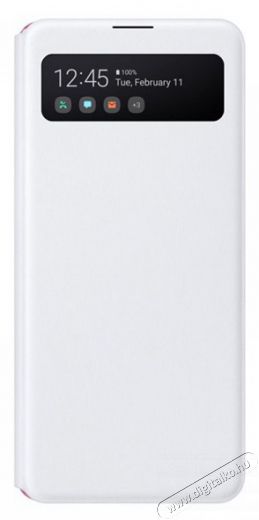 SAMSUNG OSAM-EF-EA415PWEG Galaxy A41 s-view wallet cover feh&eacute;r v&eacute;dőtok Mobil / Kommunik&aacute;ci&oacute; / Smart - Mobiltelefon kieg&eacute;sz&iacute;tő / tok - Tok / h&aacute;tlap - 455965