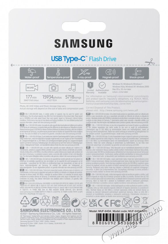 SAMSUNG USB Type-C 64 GB flash drive Mem&oacute;ria k&aacute;rtya / Pendrive - Pendrive - 461886