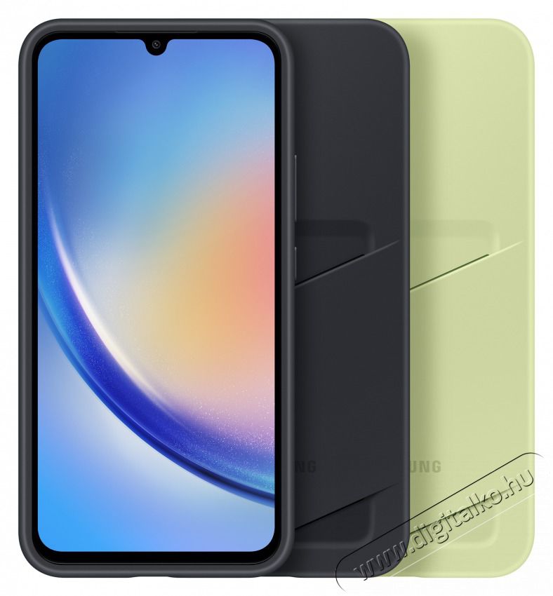 SAMSUNG EF-OA346TBEGWW Galaxy A34 5G fekete k&aacute;rtyatart&oacute;s h&aacute;tlap Mobil / Kommunik&aacute;ci&oacute; / Smart - Mobiltelefon kieg&eacute;sz&iacute;tő / tok - Tok / h&aacute;tlap - 462197