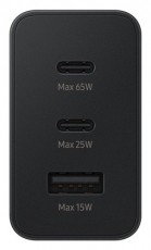 SAMSUNG EP-T6530NBEGEU 65W PD 2xUSB C/USB A fekete h&aacute;l&oacute;zati gyorst&ouml;ltő adapter Mobil / Kommunik&aacute;ci&oacute; / Smart - Mobiltelefon kieg&eacute;sz&iacute;tő / tok - H&aacute;l&oacute;zati-, aut&oacute;s t&ouml;ltő - 477261