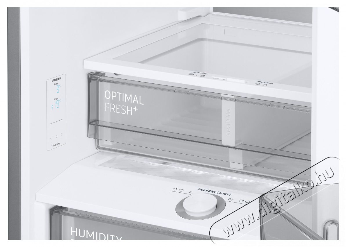 SAMSUNG RB38C7B6D22/EF HŰTŐ ALULFAGYASZT&Oacute;S Konyhai term&eacute;kek - Hűtő, fagyaszt&oacute; (szabadon&aacute;ll&oacute;) - Alulfagyaszt&oacute;s kombin&aacute;lt hűtő - 478803