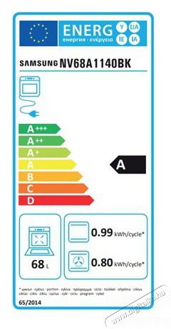 SAMSUNG NV68A1140BK/OL be&eacute;p&iacute;thető s&uuml;tő Konyhai term&eacute;kek - S&uuml;tő-főzőlap, tűzhely (be&eacute;p&iacute;thető) - S&uuml;tő (be&eacute;p&iacute;thető) - 481263