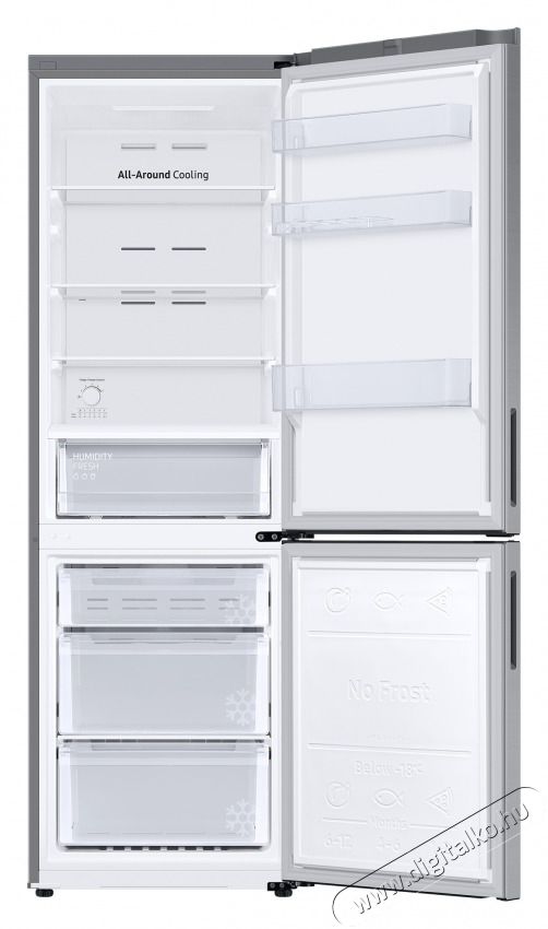 SAMSUNG RB33B610ESA/EF Alulfagyaszt&oacute;s hűtőszekr&eacute;ny Konyhai term&eacute;kek - Hűtő, fagyaszt&oacute; (szabadon&aacute;ll&oacute;) - Alulfagyaszt&oacute;s kombin&aacute;lt hűtő - 495760